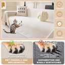 MYSKY HOME White Couch Covers for 3 Cushion Couch Sofa, Pet Friendly Dog Couch Cover Cat Scratch Furniture Protector, Non Slip Soft Couch Sofa Cover, Sofa Covers Washable, 91" x 134"