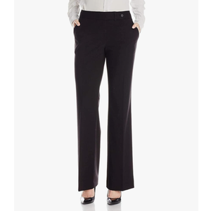 Calvin Klein Women's Modern Fit Suit Pant (Black, 12)