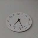 Mosewa Wall Clock 14 Inch White Silent Non Ticking Battery Operated Simple Minimalist Wooden Clock Decorative for Kitchen Bathroom Home Bedroom Living Room Office