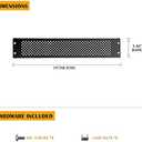 RIVECO 2U Vented Blank Panels for Rack & Cabinets Front Cover Panel 19-Inch Server & Network Rack Mount 2PCS Black