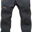 Postropaky Mens Hiking Snow Ski Pants Waterproof Outdoor Insulated Softshell Pants Snowboard Zipper Bottom Leg 32x34