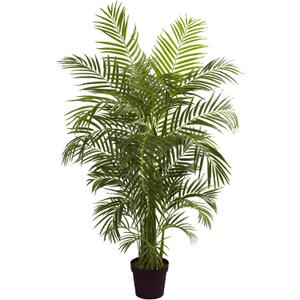 Nearly Natural 4.5ft Artificial Areca Palm Tree, UV Resistant (Indoor/Outdoor)