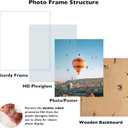 JCJMY 16x18 Picture Frame - White, Horizontal & Vertical Formats for Wall Hanging, 16 x 18 Gallery Frame for Photos & Posters