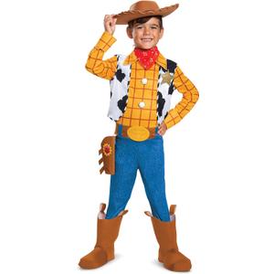 Woody Costume, Official Disney Pixar Toy Story 4 Deluxe Boys Costume ((7-8))