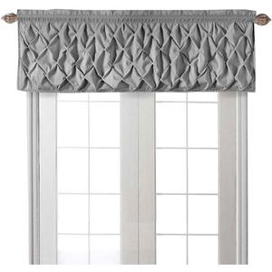 VCNY HOME - Valance, Window Treatment with Rod Pocket, Modern Home Decor (Carmen Grey, 60" x 20") VCNY HOME - Valance, Window Treatment with Rod Pocket, Modern Home Decor (Carmen Grey, 60" x 20")