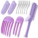 11pcs purple Hair Root Fluffy Clip, Hair Styling DIY Tools Volumizing Root Clips Wind Shaping Styling Comb, Puffy Lazy Hair Clip, Duck Bill Clips Expansion and contraction hair clip comb