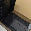 Hapoon XL Portable Folding Toilet with Lid - Travel Portable Potty for Adults, 12 Toilet Bags, 12 Pack Liquid Waste Gel (Black)