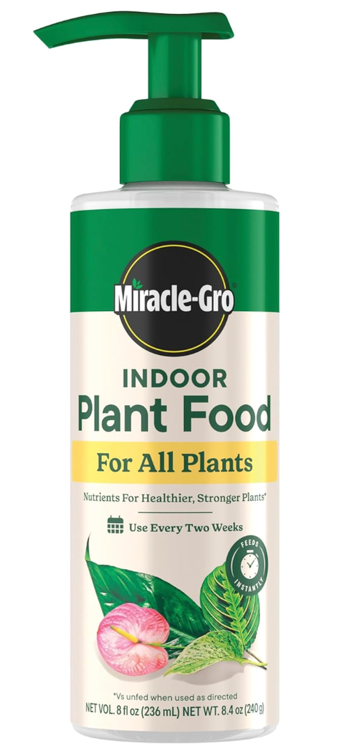 MiracleGro Indoor Plant Food for All Plants, Liquid Plant Food for Houseplants, Flowers, Vegetables, Herbs, and More, 8 fl. oz., 1Pack