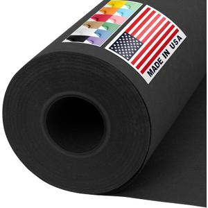 36" x 1200" USA Made Black Kraft Paper Roll, 45 lbs Thickness, American Quality Paper for School, Crafts, Art, Bulletin Board - Odorless, Non-Toxic, Safe for Kids