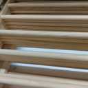 Foldable Wooden Playpen, Natural, 30 x 30 x 24 inches