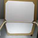 FARMER 24x32 Inch Matte Gold Bathroom Mirrors for Wall, Brushed Bathroom Vanity Mirror with Rounded Edge, Metal Framed Rectangle Mirrors for Bathroom or Living Rooms, Hangs Horizontally or Vertically (32"L x 24"W, Gold(matte))