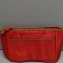 GIVLEFLY Medium Tote Handbag & Purse Organizer Insert with Zipper, Multiple Pockets and Handle, Lightweight Bag Organizer，Red