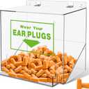 Vercraft Ear Plug Dispenser with Cover, 12'' X 13'' X 8'', Green, 1 Pcs