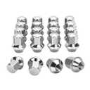 M14x1.5 One-Piece Lug Nuts, 14x1.5 20pcs Chrome Factory Style Wheel Nuts 21mm Hex Fits Ford Mustang Edge Explorer Fusion Maverick Lincoln Aviator MKX MKZ, Replace OE#611-007 ACPZ-1012-D/M OE Wheels