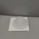 Giluta Small Floor Lamp Glass Shade Replacement Globe -Fitting Opening 1.625" Modern Alabaster Style Light Fixture Shade, Height: 4.13 inch, Width: 9.45 inch. Lipless