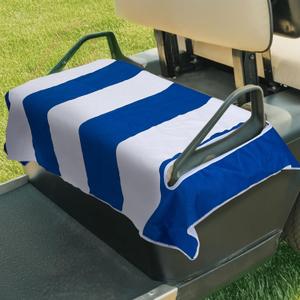 Golf Cart Seat Covers for Summer or Winter, Universal Durable Breathable Anti-hot Golf Cart Seat Towel Blanket for All EZGO, Yamaha, Club Car and More 2 Person Seats Golf Carts (Navy Blue)