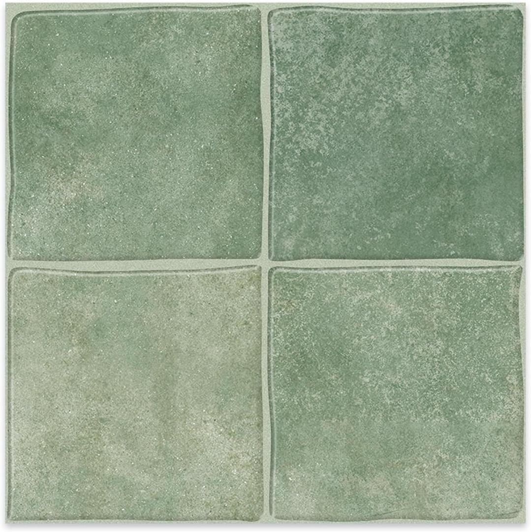 10 Sheets Thicker Design Peel and Stick Backsplash, 3D Self Adhesive Peel and Stick Wall Tile Backsplash for Kitchen, Bathroom, 12"x12", Light Green