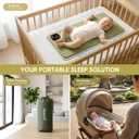 Upgraded Baby Sleep Soother Pad with 3 Vibration,Calming Vibrating Sleep Soother,90 Min Timer,Anti-Touch Interface, 5D Memory Foam Portable Vibrating Mattress Pad for Infants 0-12 Months+