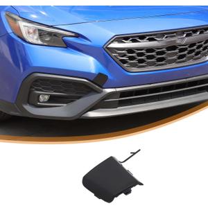 Daeiclru Car Front Bumper Tow Hook Cover Compatible with Subaru WRX 2022 2023 2024 2025, Front Trailer Cover Tow Hook Cover Replacement Accessories ABS Black