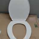 KOHLER 20110-0 Brevia, Slow Close Toilet Seat, Elongated Toilet Seat, Grip-Tight Bumpers Quick-Attach Hardware, White