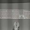 V3 Wireless Keyboard and Mouse with Single Backlit, Metal Panel, Bluetooth/2.4G Rechargeable Silent Keyboard and Mouse Combo Light up Full Size Cute Keyboards-Green