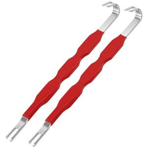 2 x 2 Pcs Tool Automotive Electrical Terminal Connector Separator Removal Tool, Car Trim Removal Tool, Dual-Head Universal Plug Connector Remover for Cars (A 2PC)