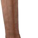 LONDON FOG Womens Irie Riding Boot, Regular and Wide Calf Cognac Wide Calf 10