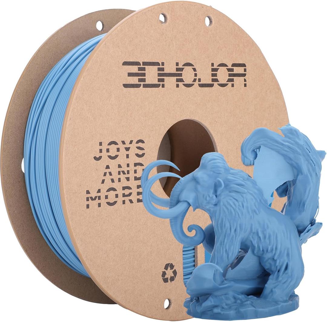 3DHoJor PLA Pro (Plus) Filament 1.75mm, 3D Printer Filament, Cardboard Spool 3D Printing Filament, Dimensional Accuracy +/- 0.03 mm, Haze Blue, 1kg