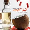 SmarterVitamins 200mg Caffeine Pills - MCT Oil from 100% Coconuts + 100mg L-Theanine, Energy and Focus, Extended Release Capsule, 50 Liquid Softgels