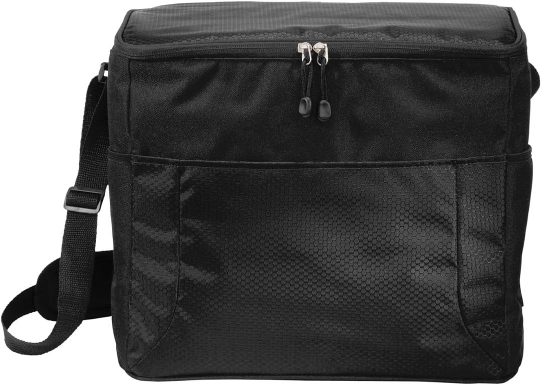 Port Authority 24-Can Cube Cooler (One Size, Black/ Black)