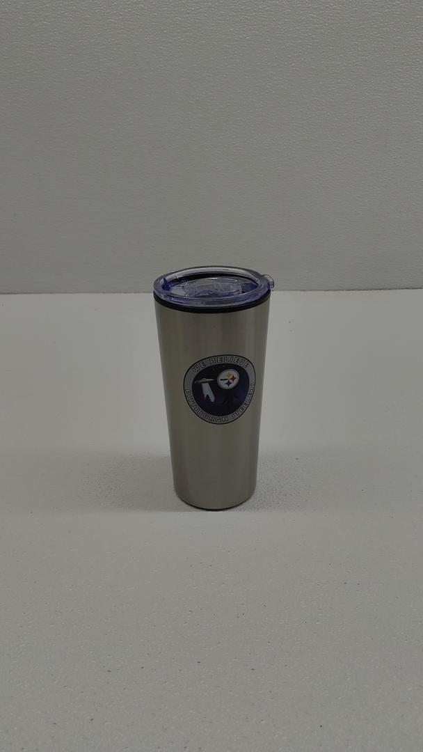 Pittsburgh Steelers stainless steel travel tumbler, 16 oz