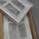 4 Pack Garage Door Windows, Replacement Vinyl Window Inserts with UV Resistant Resin Glass for Garage Doors, 20.8 x 13.8 inch (Clear Design)