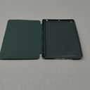 kenke Case for iPad 6th/5th Generation (2018/2017 Model) 9.7 Inch with Pencil Holder, Lightweight Smart Stand Cover with Soft TPU Back, Auto Wake/Sleep, Model A1822/A1823/A1893/A1954, Dark Green