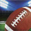 Creative Converting 331930 Football Party Beverage Napkins Brown 4-Pack
