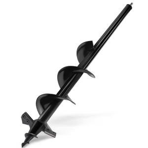 SYITCUN Auger Drill Bit for Planting - 4"X24" Heavy-Duty Auger Post Hole Digger for Fence- 1/2" Hex Drive Drill