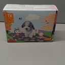 OR OR TU Walking Barking Toy Dog with Remote Control Leash, Plush Puppy Electronic Interactive Toys for Kids, Shake Tail, Pretend Dress Up Realistic Stuffed Animal Dog Age 3 4 5 6+ Years Old Best Gift (Grey+white)