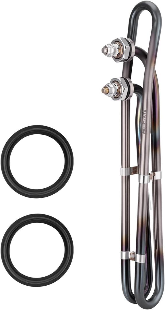 4KW 240V Titanium Hot Tub Heater Element with Mounting Hardware Compatible with Flo-Thru Universal Tub Heating Element Applicable in Balboa Spa Heater Element Spas Electric Heaters or Swimming Pools