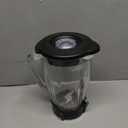 Anbige Replacement Parts Glass jar with Jar Base Bottom Cap,Blade with Rubber Gasket, Compatible with Oster Pro 1200 Blenders