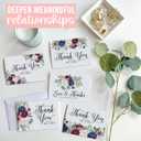 2 x Hadley Designs Wedding Thank You Cards with Envelopes -54 Floral Thank You Cards Wedding with Envelopes, ThankYou Notes from the New Mr and Mrs Card for Gifts, Bridal Party & Guests, Bridal Shower