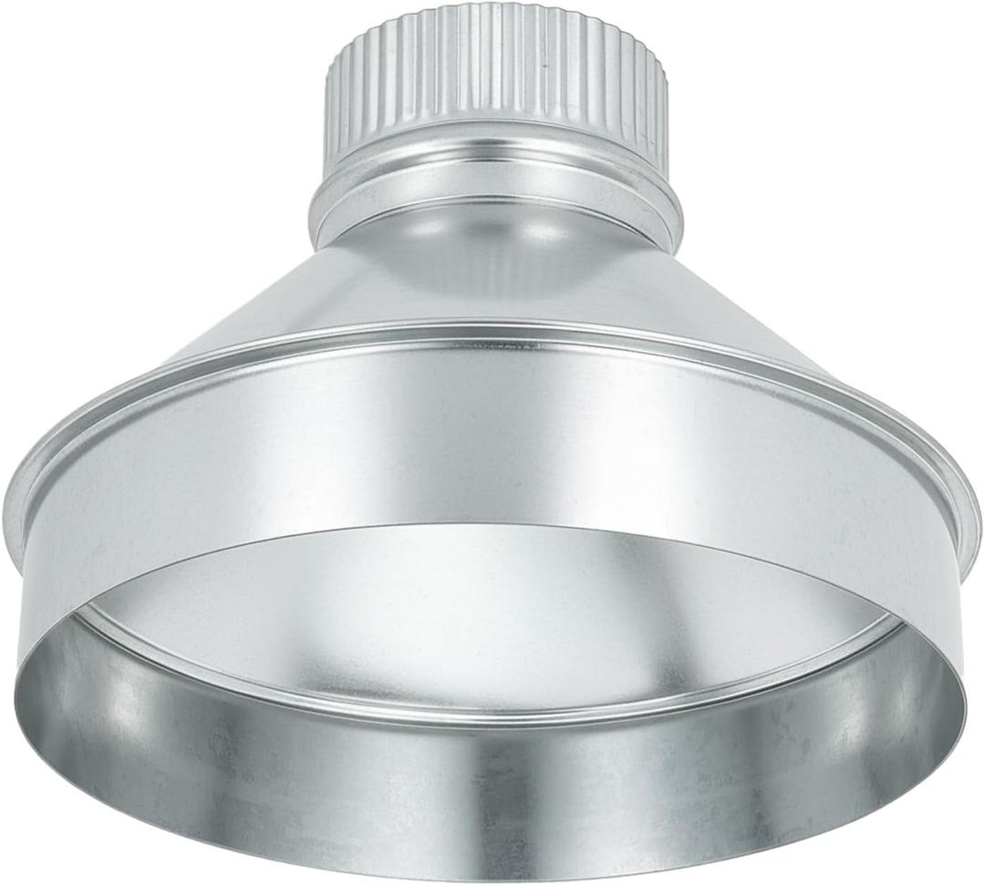 Duct Reducter 8" to 3" Inch Air Ducting Reducer Increaser Air Duct Adapter or Round Metal Pipe Reducer for Bathroom Kitchen Ventilation Systems