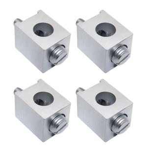 4 Pieces #4-2/0 Neutral Lug Kit Circuit Breaker Ground Lugs Aluminum Grounding Lugs Fit for Electrical Connections