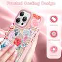 OOK Case for iPhone 16 Pro [Compatible with MagSafe], Luxury Gilded 3D Textured Pink Coastal Beach Ocean Sea Shell Floral Collage Frosted Shockproof for Women Girls Magnetic Phone Cover