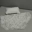 Baby Photography Props Wrap Mat Newborn Boy Girl Photo Shoot Pillow With Lace Wrap Mat Photography Shoot (White)