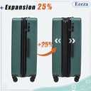 Expandable Carry on Luggage Sets,Suitcases with Detachable Wheels Hardshell 22x14x9 Airline Approved,Lightweight Luggage Set with TSA Lock,Carry on Suitcase, 3 Piece Sets