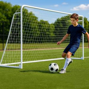 MOPHOTO Soccer Goal, 6X4/8x6/10x6.5/12x6/16x7/18.5x6.5/21x7/24x8ft Soccer Goals for Backyard, Full Size Soccer Goal for Teens & Adults Training