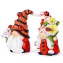 2PCS Spring Ladybug Gnomes Decorations Ladybug Couple Gnomes Ornaments Decor Summer Gnome Figurines for Outdoor Garden Decor Birthday Gift for Mom, Grandma, Women