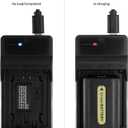 Norifon NP-FH50 USB Charger for Sony DCR-DVD108 DCR-DVD610 DCR-DVD105 DCR-HC21 DCR-HC52 DCR-HC38 DCR-SR45 DCR-SR47 DCR-SX85 DCR-SX45 DCR-SX44 HDR-SR11 HDR-SR12 HDR-XR160 Camera and More