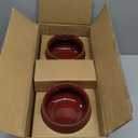 vicrays French Onion Soup Bowls With Handles, 26 Ounce for Soup, Chili, Beef Stew, Chip Resistant, Dishwasher Microwave Safe, Set of 4 (Cherry Red)