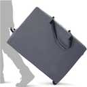 Cuddly Nest Folding Mattress Storage Bag with Wheels & Handles - 900D Heavy Duty Storage Container Fits for 6" Full Tri-Fold Mattress,Grey