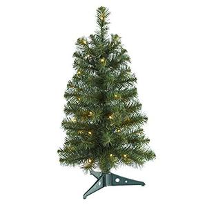 2ft. Green Artificial Christmas Tree with 35 LED Lights and 72 Bendable Branches